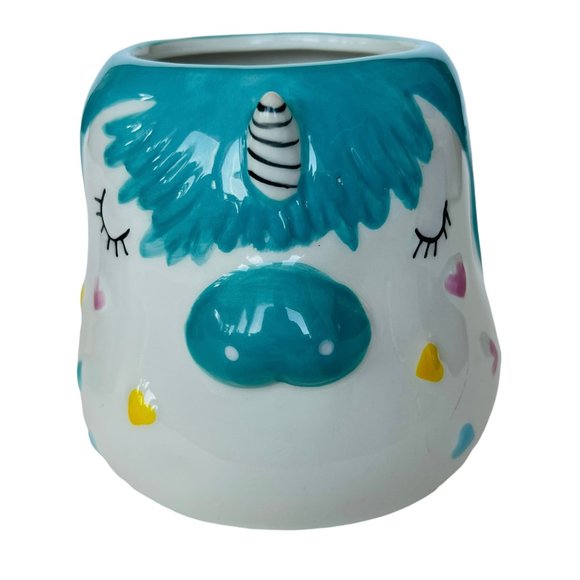 Unicorn Coffee Mug Cup Figurine Holiday Home Magical Horse hearts fairy pegasus - Picture 1 of 6